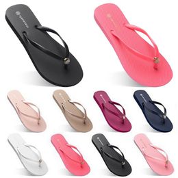 2023 Fashion Slippers Beach shoes Flip Flops womens green yellow orange navy bule white pink brown summer sport sneaker Slides Sandals 35-38