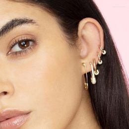 Hoop Earrings Arrived Paper Clip Safety Pin Earring Unique Women Girl Wholesale Fashion Design Cute High Quality 2023