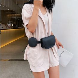 Waist Bags Vintage Fanny Pack Luxury PU Leather Women Belt Fashion Designer Mini Round Chest Bag Female Casual Pouch Coin Purse 230310