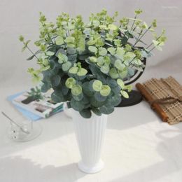 Decorative Flowers Artificial Silk Lysimachia Christinae Hance Eucalyptus Plant Grass For DIY Flower Bouquet Home Wedding Decoration