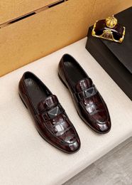 2023 Mens Party Wedding Dress Shoes Elegant Brand Designer Formal Office Oxfords Male Comfortable Platform Flats Size 38-45