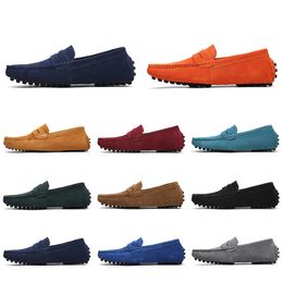 Leather Mens Soft Casual Shoes Women Sole Black White Red Orange Blue Brown Comfortable Outdoor Sneake 66