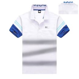 23ss Designer stripe polo shirt t shirts snake polos bee floral mens High street fashion horse polo luxury T-shirt M-3XL