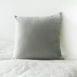 Pillow High Quality Soft Silver Grey Velvet Cover Gry Case No Balling-up Without Stuffing