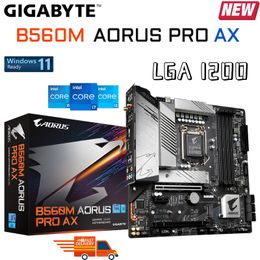 LGA 1200 Gigabyte B560M AORUS PRO AX Motherboard DDR4 128GB Intel 11th-Gen i3 i5 i7 CPU Desktop Mainboard PCIe 4.0 Mainboard New