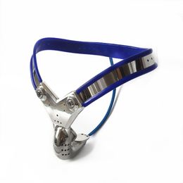 Chastity Devices 316 stainless steel male blue chastity belt cock cage bondage device penis cage men chastity belts pants device locked sex toys