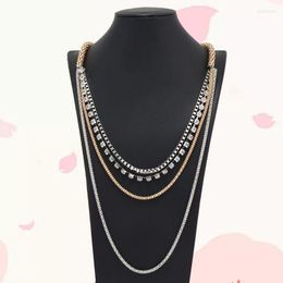 Chains Punk Gothic Alloy Chain Set Multi-layer Necklace Stitching Sweater Clothing Jewellery For Women And Men Decorative