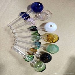 Smoking Pipes Colored petal bubble glass burner Wholesale Glass Hookah, Glass Water Pipe Fittings,