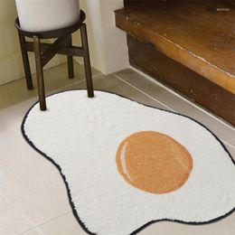 Carpets Fried Egg Plush Rug Soft Doormat Floor Mat Carpet Home Living Bath Room Anti Slip Imitation Cashmere