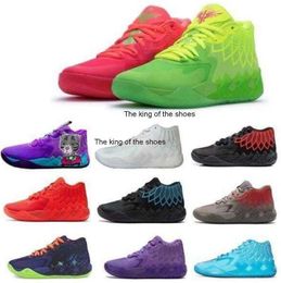 Lamelo shoes 2023Lamelo shoes with box Mens LaMelo Ball MB.01 Basketball Shoes Rick Morty For Sale Grade School Running Shoe 2023 Kids Womoen Sport Shoe