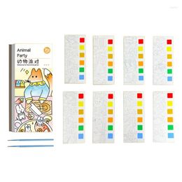 Watercolour Painting Book Pocket Set Christmas Gift For Kids Beginners Bookmarks To Paint