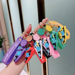 Designer Sneakers Keychain Party Gift Key Ring Fashion Shoes Keychains Bag Car Chain Basketball Keychain 6 Colors