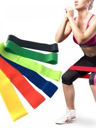 Resistance Bands Yoga Elastic Band Ring Leg Strength Training Accessories Color Random