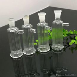 Smoking Pipes Mini striped glass Philtre pot Glass bongs Oil Burner Glass Water Pipe Oil Rigs Smoking Rigs Free