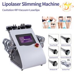 New Model 40K Ultrasonic Liposuction Cavitation 6 Pads Ems Microcurrent Bio Laser Vacuum Rf Skin Care Salon Spa Slimming Machine397