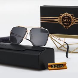 European and American fashion double-beam cutting edge metal sunglasses for men 2023 new Downey Street