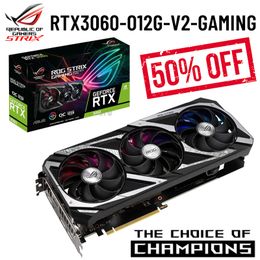 ASUS ATS RTX3060 O12G SI/TUF RTX 3060 O12G V2 GAMING Video Cards rtx3060 12gb Support AMD Intel Desktop CPU 192bit GDDR6 New