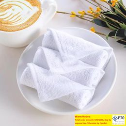 White Cotton Small Square Towel Kindergarten Children Handkerchief Towel Hotel Kitchen Napkin Rag Cheap Small Towels