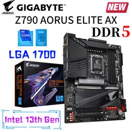 LGA 1700 Gigabyte Z790 AORUS ELITE AX DDR5 Motherboard Support 13th and 12th Gen Series CPU D5 128GB 7600MHz Memory PCIe 5.0 New