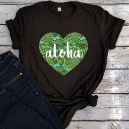 Men's T Shirts Aloha Hawaii Womens Graphic Christmas Vacation Beach Tops Mens Clothing Harajuku L