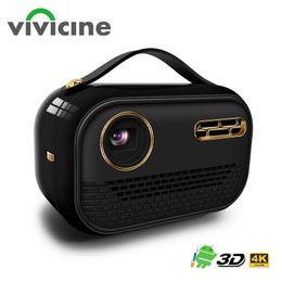 Projectors P16 Android 90 Smart Pocket 3D 4K Mini ProjectorSupport Airplay 5G Wifi Home Video Game Beamer R230306