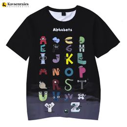 Mens TShirts Summer Fashion Childrens Alphabet Lore Harajuku shirt Boys Shirt Girls Clothes Print Cartoon Shirts Kids 230310