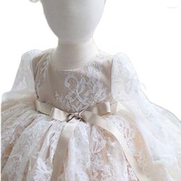 Girl Dresses Lovey Holy Lace Princess Flower Ball Gown First Communion Dress For Girls Sleeveless Tulle Toddler Pageant Gowns