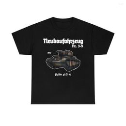 Men's T Shirts Neubaufahrzeug Panzer WWII Tank T-Shirt German Army Military Tee Men's Cotton Casual T-shirts Loose Top Size S-3XL