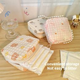 Storage Bags Cute Hygienic Convenient Portable Bag Cartoon Large-capacity Sanitary Napkin Girl Heart
