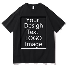 Mens TShirts EU Size Custom T Shirt WomenMen Make Your Design Text Tshirt Unisex Cotton Tees High Quality Gifts Top Drop 230310