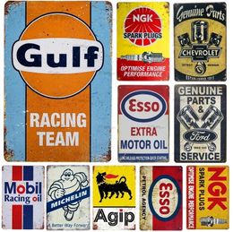 Vintage Tyre Man Metal Tin Signs Gasoline Oil Decor Garage Service Man Cave Club Decoration Art Poster Plaque Sign Home Wall Decor Personalised Art Decor 30X20CM w01