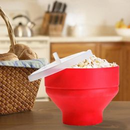 Bowls Foldable Silicone Popcorn Bucket Microwave Poppers Bowl DIY Maker Collapsible Temperature Resistant