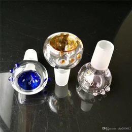 2023 Hookahs Spray the bubble head Wholesale Glass Bongs Accessories, Glass Water Pipe Smoking