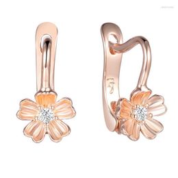 Dangle Earrings & Chandelier Girls Baby Cute Flowers 585 Rose Gold Color JewelryDangle Odet22 Moni22