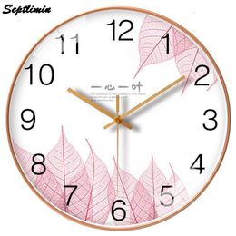 Wall Clocks 8 Inch Big Wall Clock Modern Design Silent Creative Clocks Luxury Living Room Bedroom Home Accessories Decoration Watch Relogios 230310