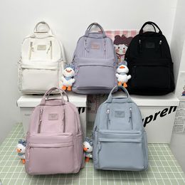 School Bags CGCBAG Korean Fashion Large Capacity Women Backpack For Students Simple Waterproof Oxford Cloth Teenage Girls Travel