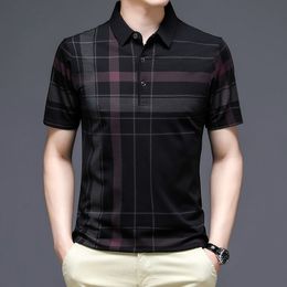 Men's TShirts Arrival Polo Short Sleeve Black Summer Clothing Fashion Loose Fit Korean Streetwear Tops Tees 230309