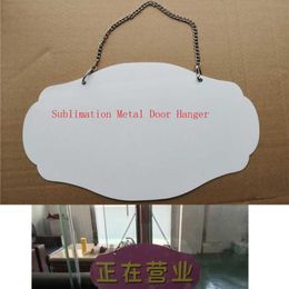 Charms Style Sublimation Blank Metal Door Hanger Item Product Heart Transfer Printing Diy Custom Consumables 17 29.5cm 5pcs/lotCharms