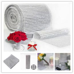 Decorative Flowers Diamond Mesh 90cm 12cm 1Ps Crystal Ribbon Ornaments Wedding Cloth 6ZHH193