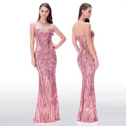 Party Dresses Angel-fashions Women's Off Shoulder Strapless Sparkly Sequin Mermaid Evening Long Vintage Wedding Birthday Gown