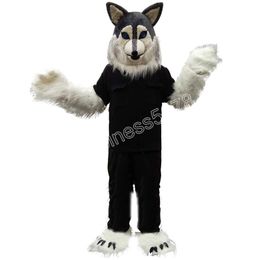 Hot Sales Black Husky Mascot Costumes Cartoon Elk Character Dress Suits Carnival Adults Size Christmas Birthday Party Halloween Outdoor Outfit Suit