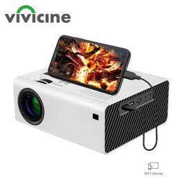 Projectors 2021 New V6 LED Mini Projector 5000 Lux Support Full HD 1080P Sync Phone 3D Home Theater Video R230306