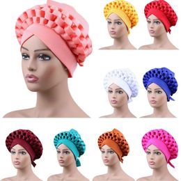 Ethnic Clothing Turban African Auto Geles Aso Oke Headtie Already Made Headties Turbans Hat Women Ready Female Head Wrap Nigerian Muslim Cap