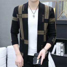 Luxury 2023 Mens Sweater Cardigan Casual V-Neck Shirt Autumn Winter Slim Long Sleeve Hoody Men Sweaters Knitted Pull Tops Pullovers Size M-3XL