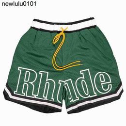 Shorts maschile 2023 Rhude Mens Shorts Atletic Casual Mesh Short Men Womens Classic Beach Fashion Luxury Designer Street