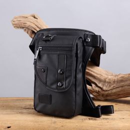 Waist Bags Men Waterproof Oxford Leg Bag Drop Travel Motorcycle Chest Pouch 230310