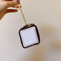 2021 Dice Letter High Quality Wallet Key Chain Accessories Unisex Designer Coin Case Key Ring PU Leather Pattern Car Purse Keychai282H