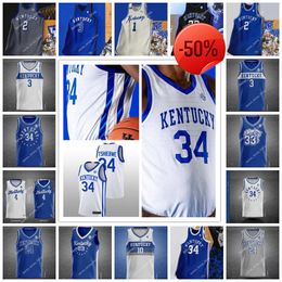 Ncaa Kentucky Wildcats Basketball Jersey Ed Custom Style 31 Kellan Grady 34 Oscar Tshiebwe 11 Dontaie Allen 55 Lance Ware Bryce