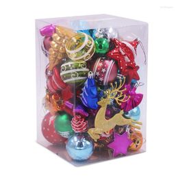 Christmas Decorations Promotion! 60-70 Pcs/Set Tree Creative Balls Boxes Of Snowflakes And Packages Ornament Decorativ