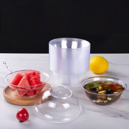 200ml 350ml Disposable Hard Plastic Transparent Crystal Household Rice Dessert Bowl Smoothie Ice Bowl Wholesale LX3997